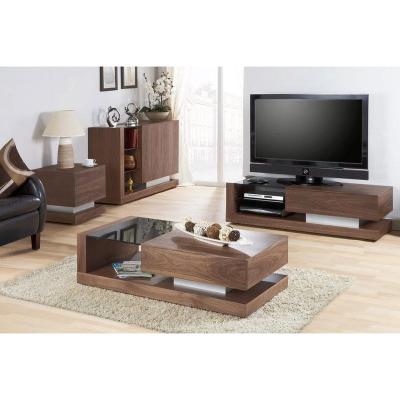 China Modern Luxury Modern Design Customized Living Room Furniture TV Cabinet TV Stand And Coffee Table Set for sale