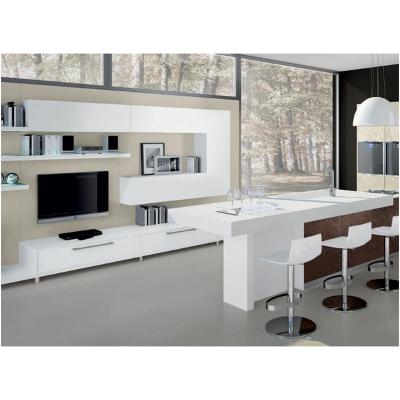 China Latest Modern Designs Wooden White LCD Tv Cabinet for sale