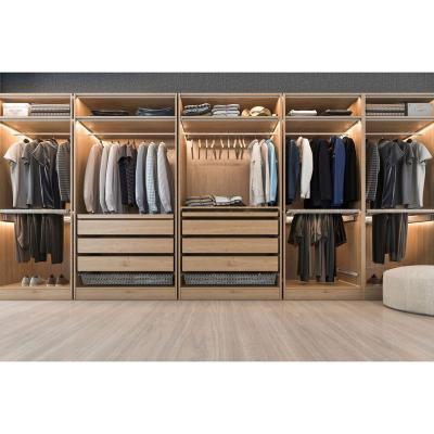 China Modern modular wardrobe display cabinet wall bedroom furniture custom made wardrobe with cheap price for sale