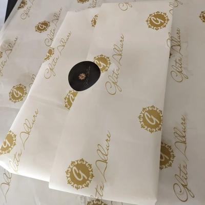 China Recycled Materials Custom Printed Tissue Paper And Logo Gift Wrapping Paper Clothing Tissue Sticker For Packaging for sale