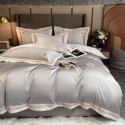 China Nondisposable Bedding 100S 4 Pieces High End Sales Embroidery Set WHOLESALE for sale