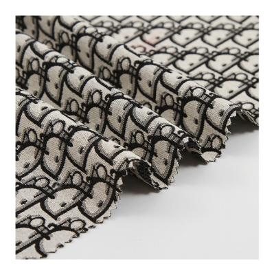 China Viable graffiti jacquard fabric for dress fashion palace style jacquard fabric 3D pattern jacquard fabric for sale