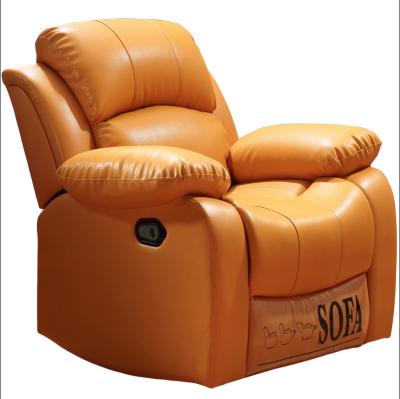 China Royal Recliner Comfortable Furniture Leather Massage Accent Armchairs for Living Room Modern Luxury Sofa Set Living Room Chairs for sale