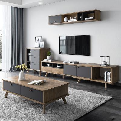 China Wholesale Cheap TV Stand Table Modern Hot Selling Latest Design Luxury Wooden Living Room Furniture Cabinet Set Modern TV Stands for sale