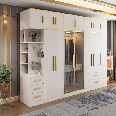 China New Design Bedroom Furniture Modern Wooden Closet Open Wardrobe for sale