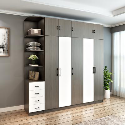 China Free Sample Bedroom Modern Wardrobe Cabinet Modern Style For Clothes Solid Wood Wardrobe for sale