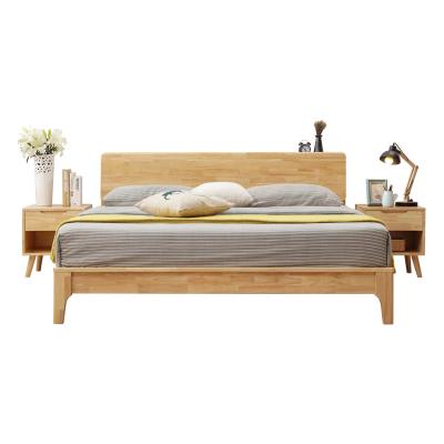 China Latest Extendable French Bed Room Furniture Solid Wood Bed Frame With Storage Wood Bed for sale