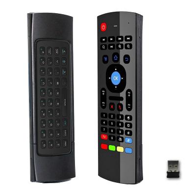 China Cheap Home Appliances Mini USB Keyboard Controller Remote Control Gyro IR Learning TV MX3 2.4G Smart Wireless Air Mouse for sale