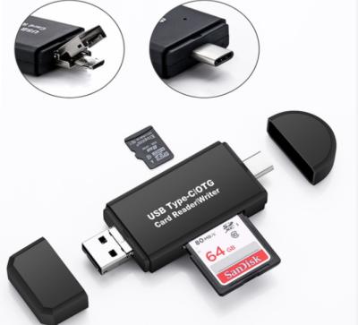 China ABS 3.0 USB OTG Type - c TF SD OTG Card Reader Writer For PC Mobile Phone Tablet Card Reader for sale