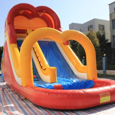 China Commercial Giant Adult Inflatable Water Park Kids Inflatable Bouncer Slide For Sale for sale