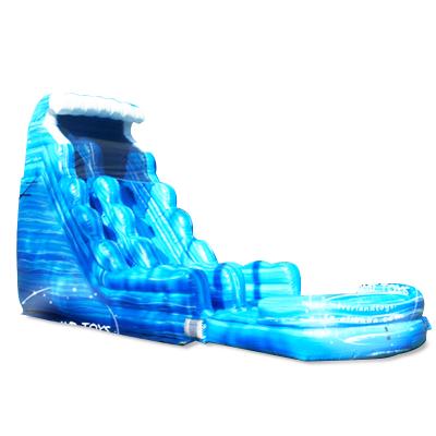 China PVC Crush Inflatable Blue Giant Inflatable Water Slide Swimming Pool Slide For Adult Giant Inflatable Water Slide For Sale for sale