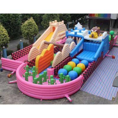 China Cheap Outdoor PVC Game Giant Commercial Adult Bouncy Castle Inflatable Assault Obstacle Course For Kids for sale