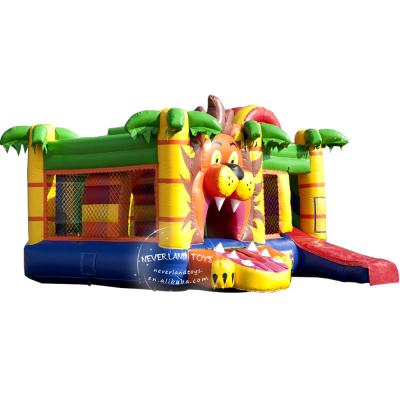 China Funny PVC Inflatable Playground Kids Bouncy Lion Castle For Entertainment for sale