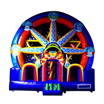 China PVC NEVERLAND TOYS Inflatable Jumping Castles Inflatable Bouncy Castle With Slide Ferris Wheel Bouncy Castles For Kids for sale