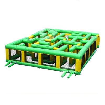 China NEVERLAND Inflatable Playground PLAYS Green Inflatable Maze Outdoor Inflatable Sports Game Popular Inflatable Obstacle Hot Sale for sale