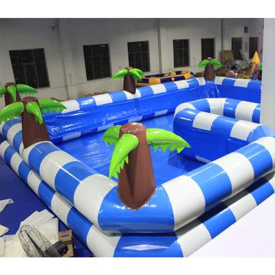 China Plato 0.55mm PVC Tarpaulin (Waterproof Custom Toys Used Inflatable Adult Swimming Pool Slide Equipment Giant Inflatable Pools Inflatable Float For Adults for sale