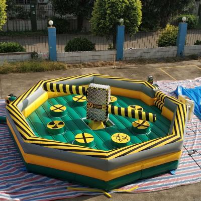 China PVC Wipeout Race Battle Game Inflatable Mechanical Jump Bars Inflatable Interactive Sports Game for sale