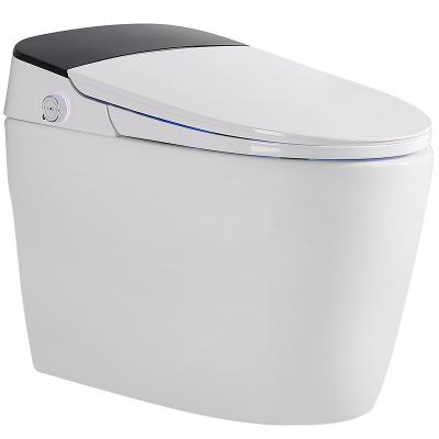 China Automatic Operation Ceramic Smart Rimless Toilet With Tank Cover Wholesale White Sale Bidet Bathroom Piece Modern Model Style for sale