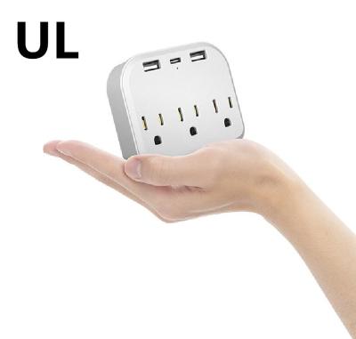 China Residential / Multipurpose Multi Plug Wall Outlet Supplement Charger Outlet with Type C USB Ports Spaced for Home, School, Office, ETL Listed for sale