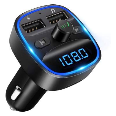 China Multifunctional Handfree Call and Charging Dual Usb Car MP3 Radio Bluetooth FM Transmitter for sale