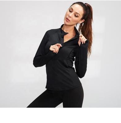 China Breathable Women Yoga Sweater Sports Coat Jacket Coasets Custom Gym Workout Running Training Sports Rib Set for sale