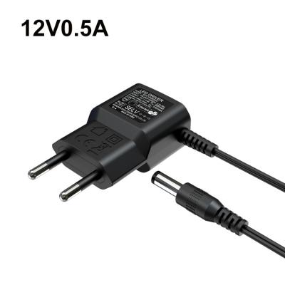 China ABS+PC Flame Retardant Material 12V 24V 0.5A LED Driver 6W 12Volt 500ma AC Adapter LED DC Power Supply With EU61347 CE&GS 12V Power Adapter For LED Headlight for sale