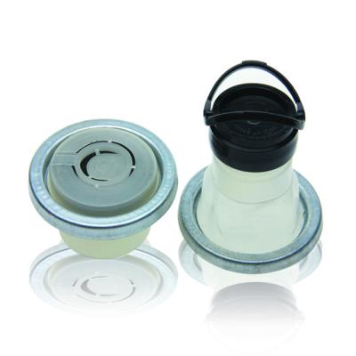 China Non flip to remove plastic cap and screw spout closure with pull ring for sale