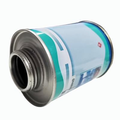 China PVC/UPVC/CPVC Metal Tin Cans Chemical Paint Glue Empty Tin Cans For PVC GLUE WITH Brush For Sale for sale