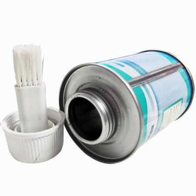 China Chemical 8 oz and 247ml and 100ml brushes on adhesive glue bottle 3g PVC glue box with cotton ball and brush in screw cover for sale