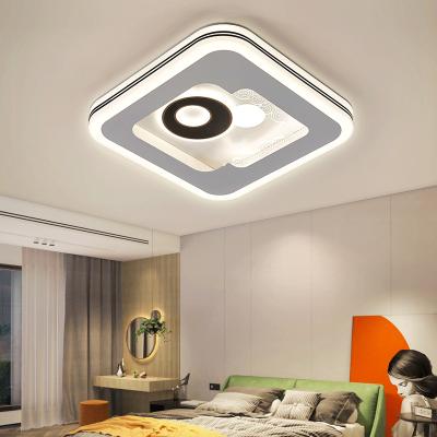 China Surface Mounted Indoor Led Ceiling Light Square Shape 45w Modern Acrylic Popular Ceiling Lamp For Bed Room for sale