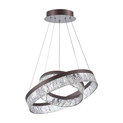 China Modern High Quality Wholesale Modern Circle Rings Acrylic Aluminum Chandeliers Pendant Light for sale