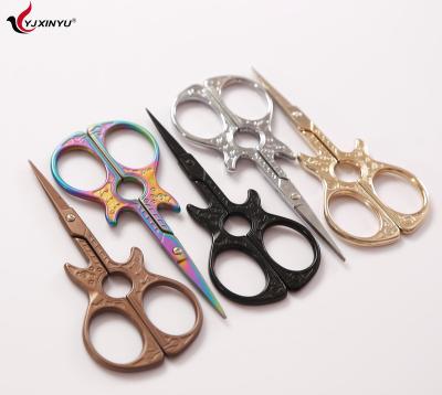 China Embroidery Stainless Steel Vintage Embroidery Scissors Guitar Type Sewing Craft Scissors for Embroidery Craft Sewing Cutting for sale