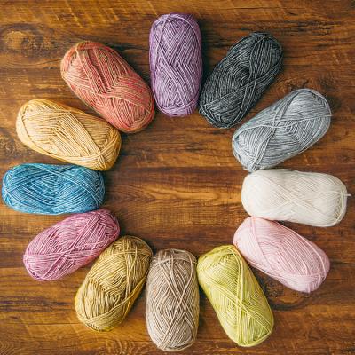 China YarnCrafts Premium Acrylic Bulky Cotton Yarn Abrasion-Resistant Knitting Blended Yarn for sale