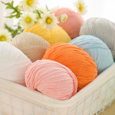 China Yarncrafts Anti-Static Ply 1mm High Quality Soft 8 50g Cotton Yarns Hand Knitting Blended Yarn Crochet Yarn For Baby And Adult for sale