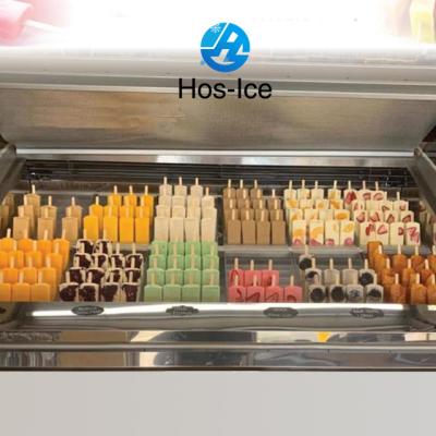 China Temperature Adjustable Factory Directly Sell Handsome Ice Cream Display Freezer Popsicle Showcase Gelato Freezer For Sale for sale