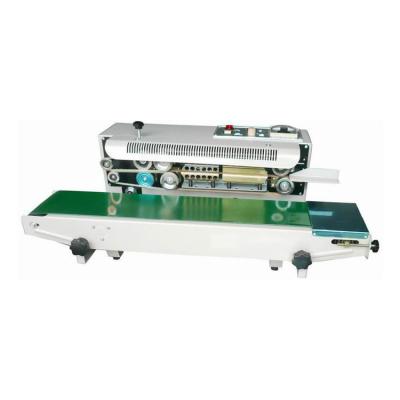 China Automatic Grocery Store Horizontal Electronic Continuous Strip Plastic Film Bags Heat Sealing Machine Maker for sale