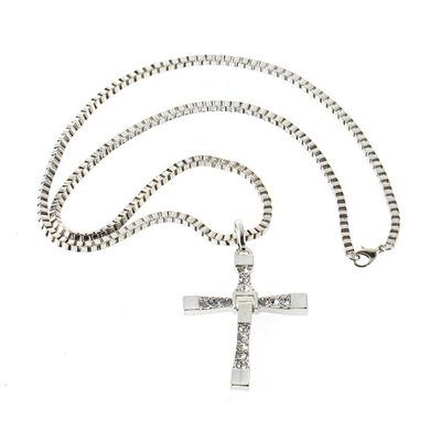 China Fast and furious 7 vintage flop necklace with pendant in cross tourette for men for sale