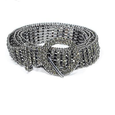 China Fashional Europe and America Seven Row Diamond Belt Women Rhinestone Crystal Waist Belt for sale