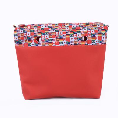 China Colorful Fasion Amazon Waterproof Canvas Inner Insert Zippered Obag Pouch For O Bag for sale