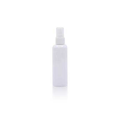 China 120ml Cosmetic HDPE Skin Care Product Spray Gel Spray Bottle Water Spray Bottle Empty White Square Hot Sale Packaging Hand Sanitizer Spray Bottle for sale