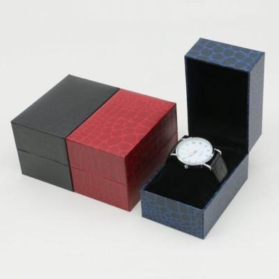 China Wholesale Black Cheap Low Moq Recyclable Rectangle Watch Box Watch Packaging Gift Boxes Best Quality for sale