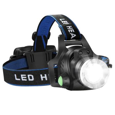 China Headlamp Camping Flashlight, USB Rechargeable Led Head Lamp, IPX4 Waterproof Headlights Zoomable 4 Modes Led Headlights For Outdoor for sale