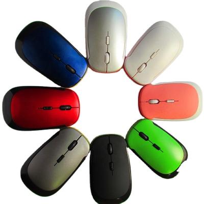 China Rechargeable Lithium Battery 2.4Ghz Colorful Optical Gaming 3D Wireless Mouse for sale