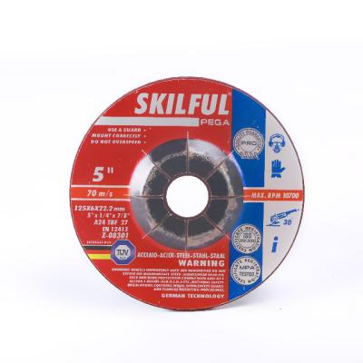 China 125x6x22 cut of skillful metal surface grinding abrasive wheel en12413 for sale