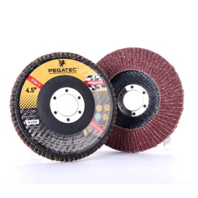 China Excellent Performance 115x22mm PEGASTAR Wood Fin Sanding Wheels For Metal With MPA Certification for sale