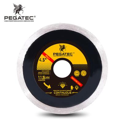 China PEGATEC 4 1/2inch 115mm Long Working Diamond Marble Cutting Blade Saw Blade Disc for sale