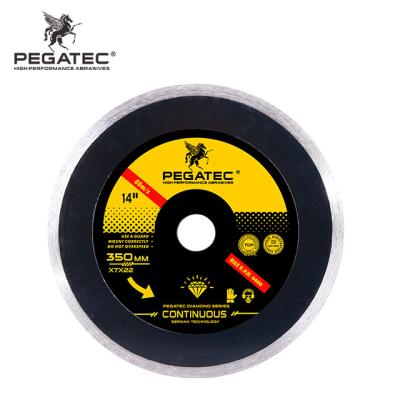 China Granite PEGATEC 350mm MPA en13236 standard diamond blade marble cutter blade for granite and stone tile for sale