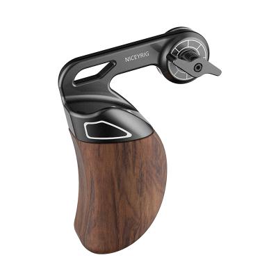 China Niceyrig Aluminum Alloy/Wooden High Level Camera Arri Rosette Handle Camera Wood Side Hand Grip for sale