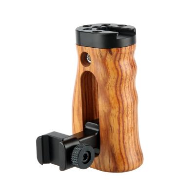 China Aluminum Alloy Niceyrig Nato Wooden Hand Grip + Wooden Handle Wooden Side Camera for sale