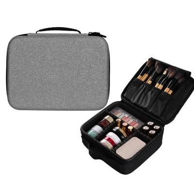 China Durable Waterproof Custom Makeup Case With Professional Storage Separation Multifunctional Portable Cosmetic Case for sale